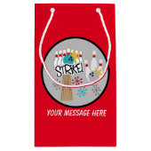 Party für niedliche Bowlinge Kleine Geschenktüte (Rückseite)