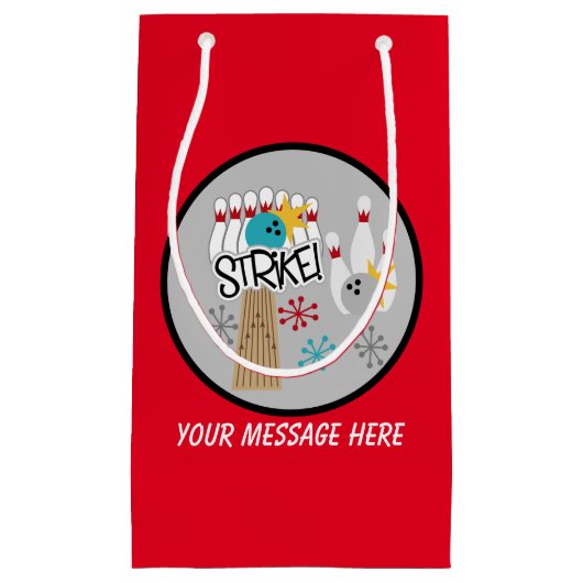 Party für niedliche Bowlinge Kleine Geschenktüte (Vorderseite)