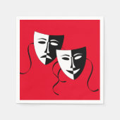 Party für niedliche Filmmasken Serviette (Vorderseite)