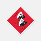 Party für niedliche Filmmasken Serviette (Ecke)