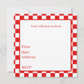 Party für niedliche Hamburger Einladung (Rückseite)