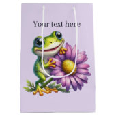 Party für niedliche Liebhaber individuell anpassba Mittlere Geschenktüte (Rückseite)