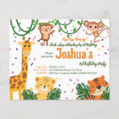 Party für niedlichen Dschungel (Vorderseite)