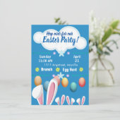 Party für Ostern Einladung (Stehend Vorderseite)