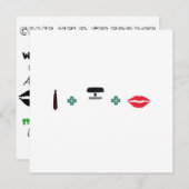 Party für Paare - irisches Thema Einladung (Vorne/Hinten)