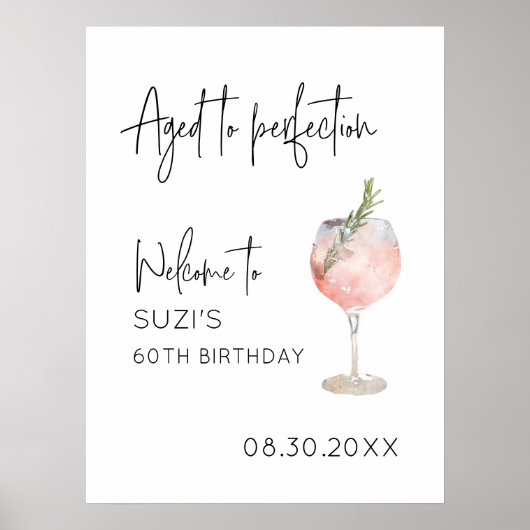 Party für Perfektion - Begrüßungssigne Poster (Vorne)