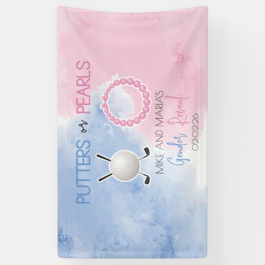 Party für Perlen oder Perlen Banner (Vertikal)