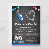 Party für Perlen oder Perlen Einladung (Vorderseite)