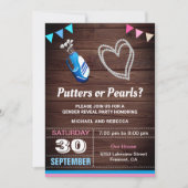 Party für Perlen oder Perlen Einladung (Vorderseite)