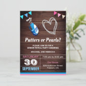 Party für Perlen oder Perlen Einladung (Stehend Vorderseite)