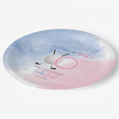 Party für Perlen oder Perlen Pappteller (Schrägansicht)