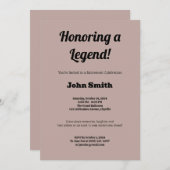 Party für personalisierte Altersversorgung Einladung (Vorne/Hinten)