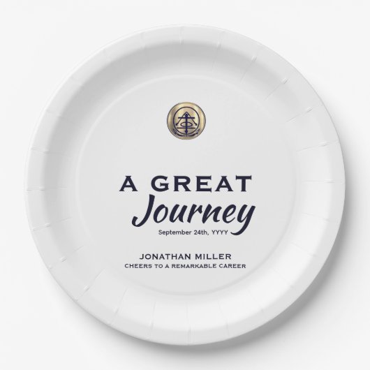 Party für personalisierte Altersversorgung Teller (Vorderseite)