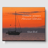 Party für personalisierte Pension, Segelboot Gästebuch (Vorderseite)