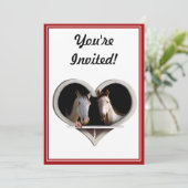 Party für Pferdeliebhaber Einladung (Stehend Vorderseite)