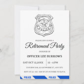 Party für Polizeieinziehung Einladung (Vorderseite)