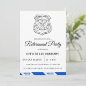 Party für Polizeieinziehung Einladung (Stehend Vorderseite)