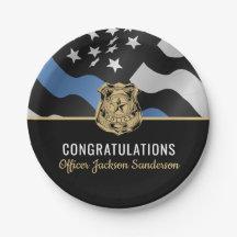 Party für Polizeischutz Blue Line Herzlichen Glück