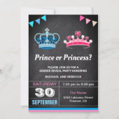 Party für Prinzessin oder Prinzessin Einladung (Vorderseite)