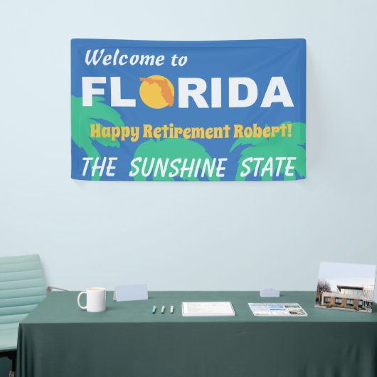 Party für Rentenzahlungen nach Florida Banner (Messeveranstaltung)