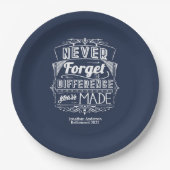 Party für Rentenzahlungen Vergessen Sie nie Pappteller (Vorderseite)