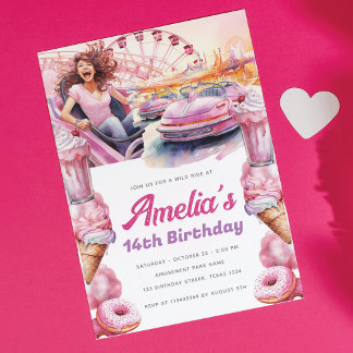 Party für Rollercoaster Einladung