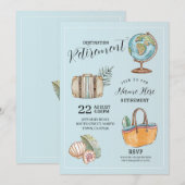 Party für Ruhestandsreisen für Frauen - Weltklasse Einladung (Vorne/Hinten)