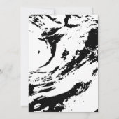 Party für Schwarz-Weiß-Graffiti-Paint Einladung (Rückseite)