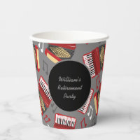 Party für schwarze und rote Accordion-Spieler