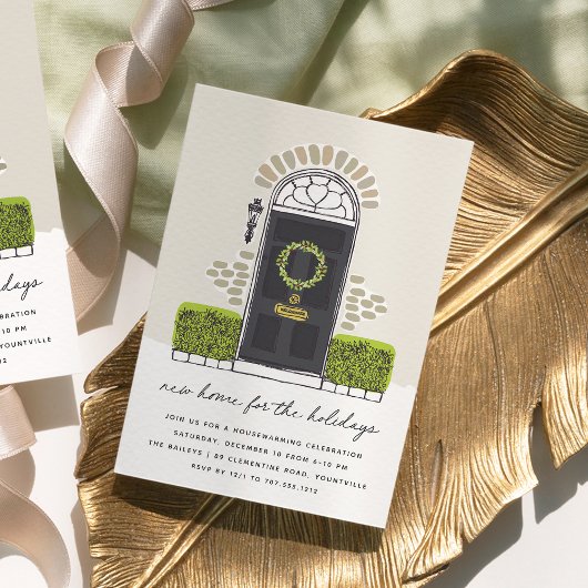 Party für Schwarztür-Feiertage Einladung