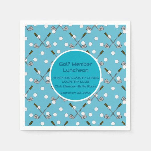 Party für Sonderveranstaltungen für Golfspieler Serviette (Vorderseite)