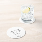 PARTY für Sonderveranstaltungen mit DRUCKBESTELLUN Runder Pappuntersetzer (Vor Ort)