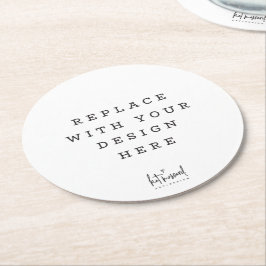 PARTY für Sonderveranstaltungen mit DRUCKBESTELLUN Runder Pappuntersetzer