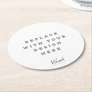 PARTY für Sonderveranstaltungen mit DRUCKBESTELLUN Runder Pappuntersetzer