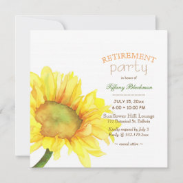 Party für Sonnenblumen Einladung