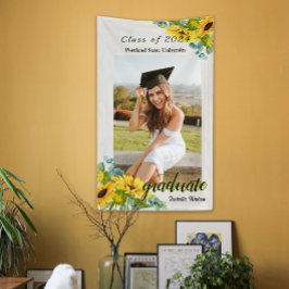 Party für Sonnenblumen Foto Script Graduation Banner