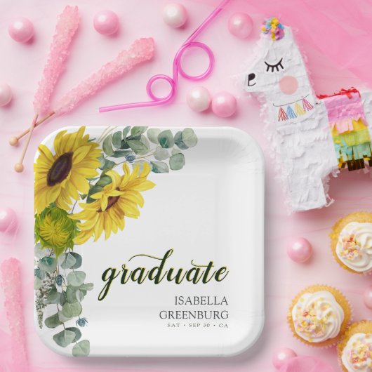 Party für Sonnenblumen Pappteller (Party)