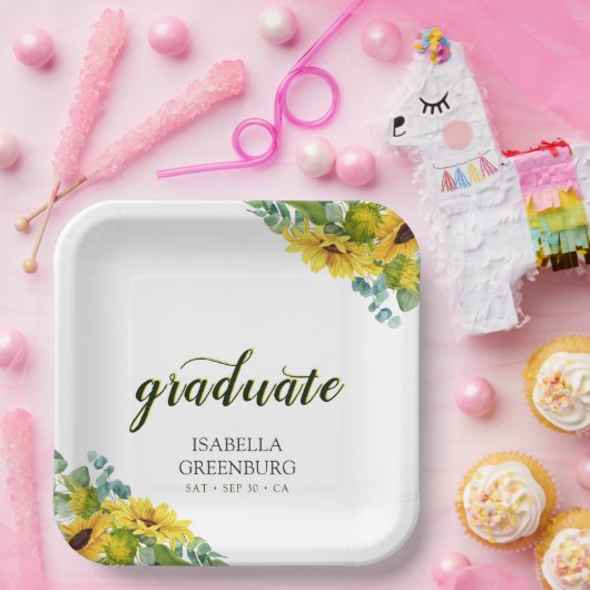 Party für Sonnenblumen Pappteller (Party)