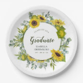 Party für Sonnenblumen Pappteller (Vorderseite)
