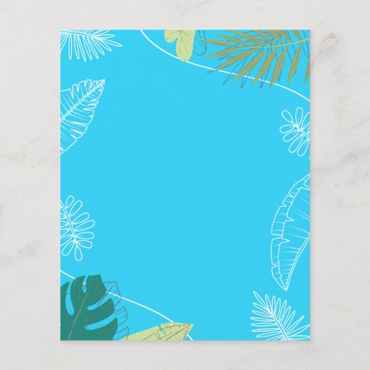 Party für Spaß und Farben im Pool | Palm Schwimmen (Rückseite)