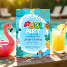 Party für Spaß und Farben im Pool | Palm Schwimmen