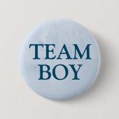 Party für Team Boy Blue Baby Gender Button (Vorderseite)