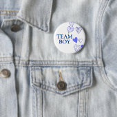 Party für Team Boy Blue Baby Gender Reveal Button (Beispiel)