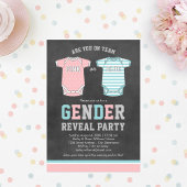 Party für Team Pink oder Blue Baby Gender Einladung