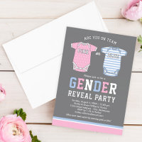 Party für Team Pink oder Blue Baby Gender