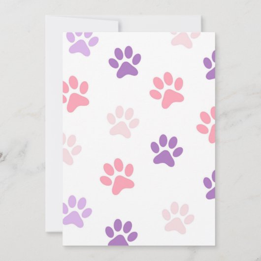 Party für tierärztliche Kindergeburtstage Einladung (Rückseite)