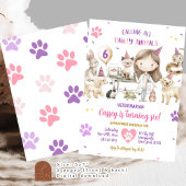 Party für tierärztliche Kindergeburtstage Einladung