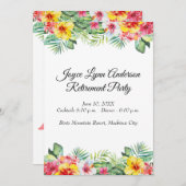 Party für tropische Lebensruhe Einladung (Vorne/Hinten)