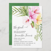 Party für tropische Wasserfarben am Strand Einladung (Vorne/Hinten)