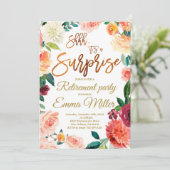 Party für Unternehmensruhestand, Blumenruhestand Einladung (Stehend Vorderseite)